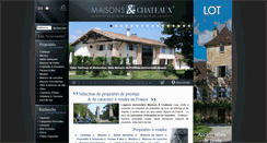 Desktop Screenshot of maisons-et-chateaux.com